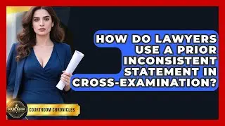 How Do Lawyers Use A Prior Inconsistent Statement In Cross-examination? - Courtroom Chronicles
