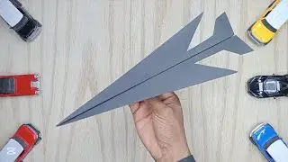 How to make Super Sonic paper airplane, origami video tutorial