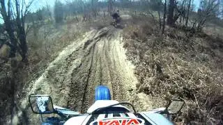 enduro motorcycle ride Kalkaska Mi November 2011