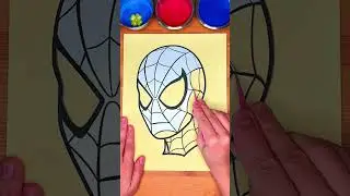 spider man 🕸️ sand art #spiderman #sandart #art #sticker #trending