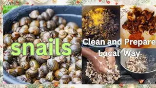 Prepare Snails | How To Remove Snails Shell & Wash | Cook & Fry Local Way #cuisine #food #kitchen