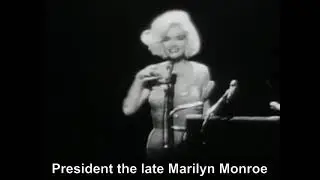 Marilyn Monroe Singing Happy BirthdayThanks For The Memories To  President John F Kennedy 1962