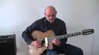 Wawau Adler -- Leo Eimers Guitars 'Antique' with new Single Coil Acoustic Pickup by GUZZ