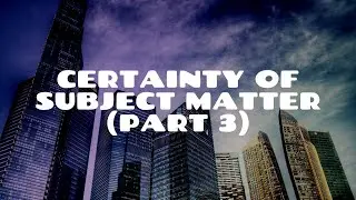Certainty of Subject Matter (Part 3) | The Three Certainties | Equity & Trusts
