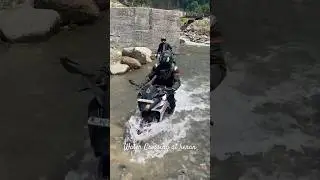 Water Crossing at Keran India Pakistan Border 🇮🇳 🇵🇰 on ktm Rc390  #ktmrc390 #bikelife #ktmindia