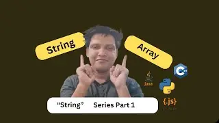 How to Learn String and Array | Difference between String Array | Beginner Programming Python Java C