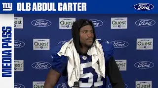 Abdul Carter on his Progress Through Training Camp | New York Giants
