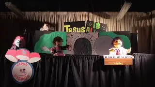 Love on the cross, Easter puppets 2018