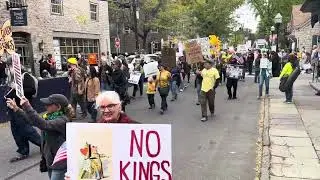 ‘No Kings’ march in Uptown Kingston, NY