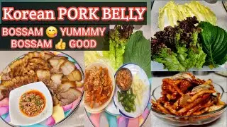 (24). BOSSAM WRAPS WITH VEGETABLES : 보쌈  PORK BELLY BOILED. #bossam #보쌈  #bossamrecipe #korea  #pork