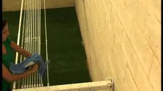 מתקן כביסה רב חבל בחצר/מרפסת