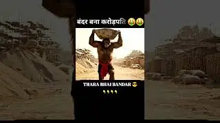 Bandar bana crorepati🤑🤑 #bandar #monkey #entertainment #emotional