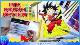 Watercolor Paint Brush Review - Arteza Brushes