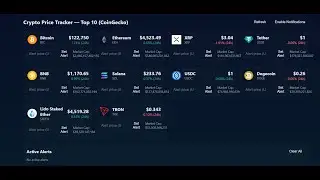 Build a Real-Time Crypto Price Tracker Website with HTML, CSS & JavaScript | CoinGecko API Tutorial