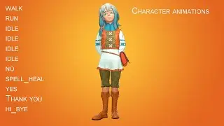 Animation. Stylized 3D model.