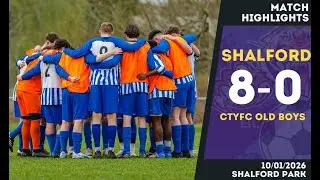SHALFORD SPANK OLD BOYS! Shalford Vs CTYFC Old Boys Highlights 10/01/2026 GWAFL Ray Cotton LeagueCup