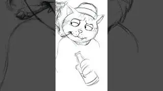 Fritz the Cat Procreate timelapse drawing Ipad pro