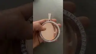Xl double sided circle #pendant #doublesided #fyp