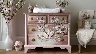 Vintage Floral Hand-Painted Furniture Inspiration for Shabby Chic Spaces