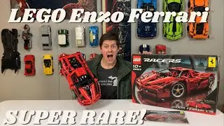 LEGO 8653 Technic Racers Enzo Ferrari, распаковка, скоростная сборка и обзор, РЕДКИЙ НАБОР!!!