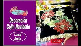 Decoración Cojín Navideño  | Luisa Arcia | Creando con Milcar
