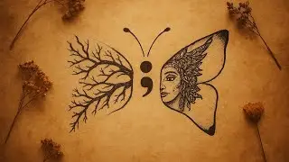 ✨ Semicolon Butterfly Drawing &ndash; Symbol of Hope, Strength & Medusa&rsquo;s Trauma ✨