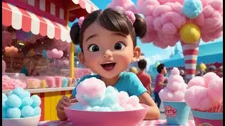 Cotton Candy, Sweet and Light Delight | Sweet Nursery Rhyme | Fun Candy Song for Toddlers