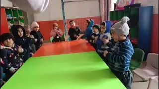 Action words activities in my school 🎒📚 #schoollife #actionwords #cutebaby #kids #playschool #share 