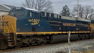 CSX Railroad.. CSX Heritage Unit Baltimore & Ohio Engine # 1827.