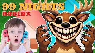 ROBLOX: 99 Nights In The Forest With Big Sis | Kids Gaming with Ima and Jessy