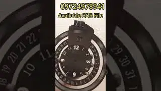 #clock Design File | #Clock Design | Cdr File Available