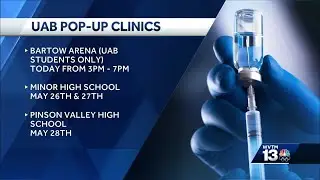 UAB shifting focus to pop-up vaccine clinics