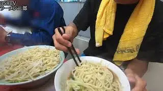 【超速版大食い】[ラーメン二郎 三田本店]総帥からピース頂きました！麺マシ全マシマシ大がやはり無双過ぎる[ラーメン二郎を巡る旅]【358TV】