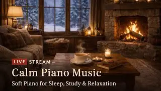 🔴 24/7 LIVE STREAM - Calm Piano Music 🎹 | Soft Piano For Sleep 🌙, Study & Relaxation