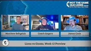 Not The Same Old Lions Podcast: The Detroit Lions vs The New York Giants, Week 12 Preview