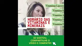 Corte.Dra. Katia Haranaka: melhor hor&aacute;rio para tomar vitaminas #shorts.