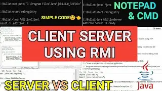 Write a Program to Build a Simple Client Server Application Using RMI |Remote Method Invocation |RMI