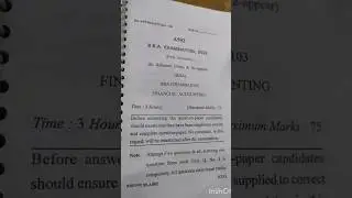 BBA | Financial Accounting Question Paper | 1st Semester | #dcrust #mdu #du #kuk #nmims #iimrohtak