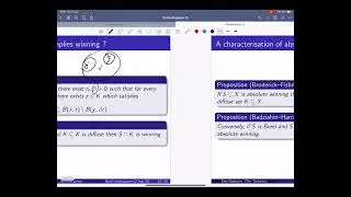 Erez Nesharim talks on Schmidt games and topological games