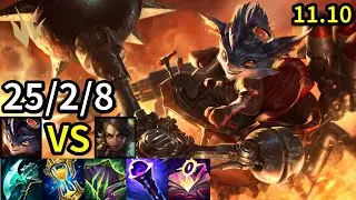 Rumble Jungle vs Nidalee - KR Master | Patch 11.10