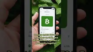 Financial empowerment, one Bitcoin at a time: Donate 0.002 BTC to 7 members on SNS,