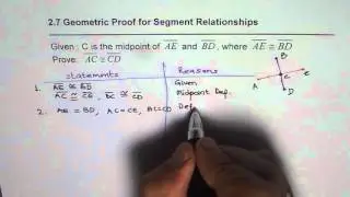 Prove MidPoint Segments Addition Postulate Application