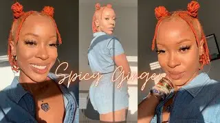 COLORING MY LOCS + BROWS &lsquo;SPICY GINGER&rsquo; ORANGE 🍊🧡 | SUNSHINEE NIY
