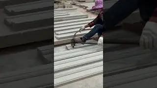 Stone manual bush hammer machine grind the granite surface become like lichi surface rough non-slip