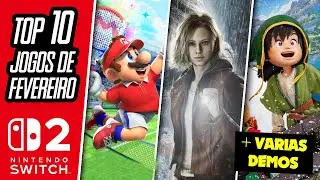 TOP 10 JOGOS para Nintendo SWITCH e SWITCH 2 em Fevereiro de 2026