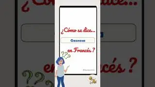 C&oacute;mo se dice GASEOSA en franc&eacute;s| SHORTS| Learn French #frances #instagram