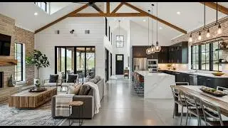 Inside a luxury Dogtrot Barndominium With Rustic Charm