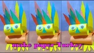 how to make paper Turkey for kids | easy origami tutorial
