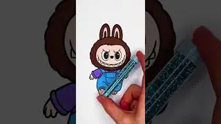 🤎 Coloring Brown Fluffy Toy 😻✨ DIY Easy Glitter Art #glitter #cute #toy #color #trending
