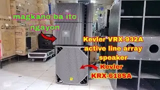 testing of Kevler VRX-932A line array speaker & Kevler KRX-618SA subwoofer